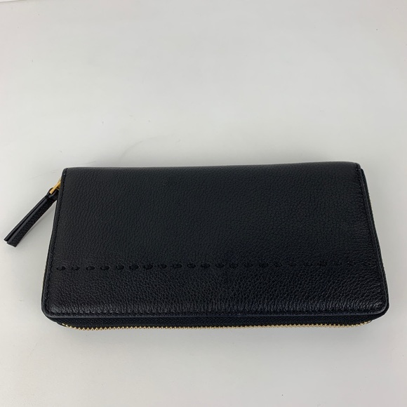 Tory Burch McGraw Zip Continental Leather Wallet - Picture 3 of 6